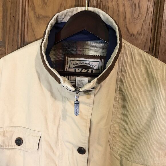 Izzi Rugged Blanket Lined Chore Jacket Women's M Canvas Corduroy Field Barn Coat - Picture 2 of 14